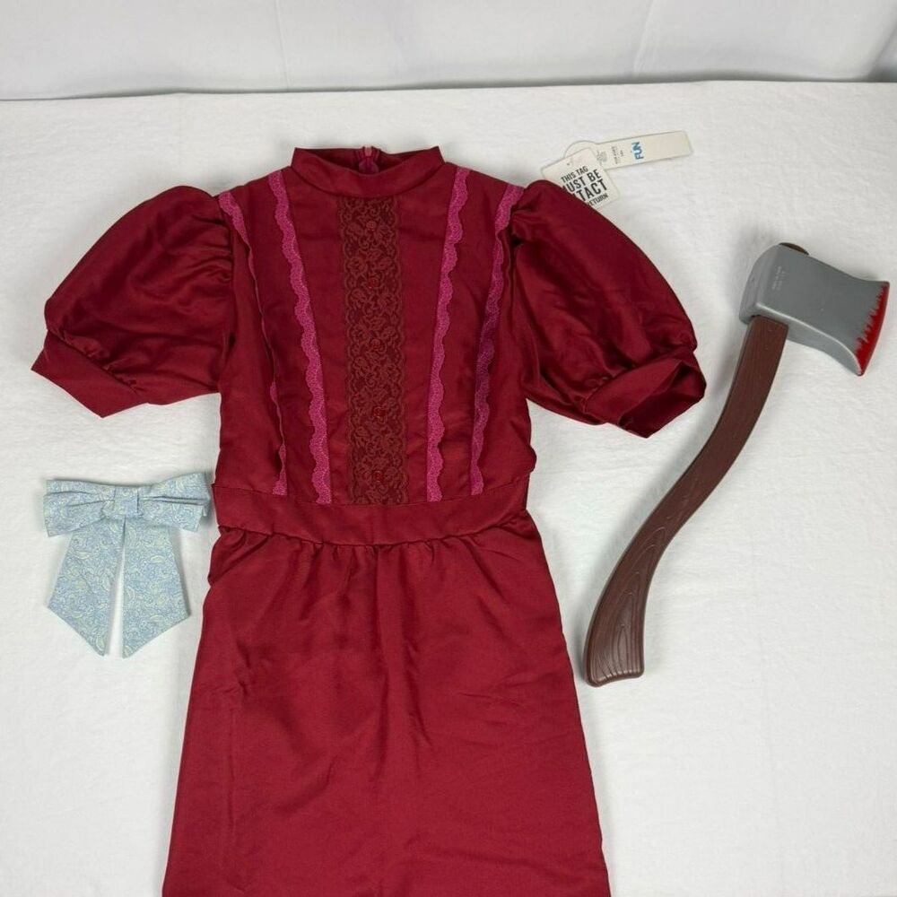 Pearl Movie Red Dress 3 Piece Costume Set - M - NWT